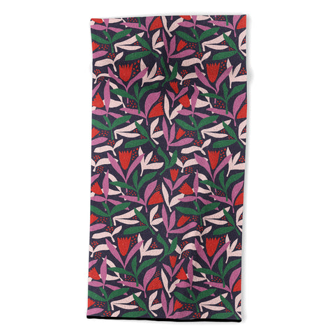 Alisa Galitsyna Hand Drawn Florals 2 Beach Towel