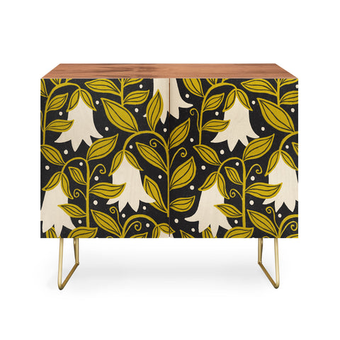 Alisa Galitsyna Hand Drawn Florals 4 Credenza