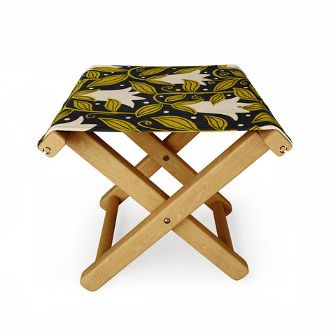 Alisa Galitsyna Hand Drawn Florals 4 Folding Stool
