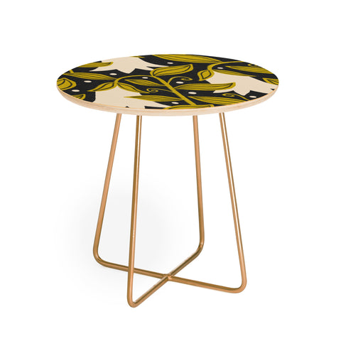 Alisa Galitsyna Hand Drawn Florals 4 Round Side Table