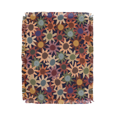 Alisa Galitsyna Hand Drawn Florals 6 Throw Blanket