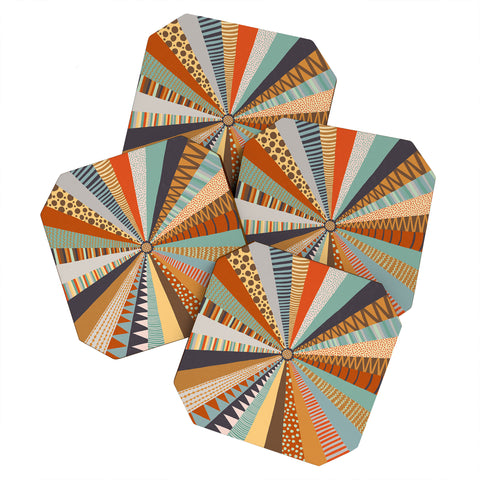 Alisa Galitsyna Hand Drawn Patchwork I Coaster Set