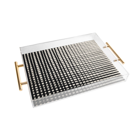 Alisa Galitsyna Horizontal and Vertical Lines Acrylic Tray