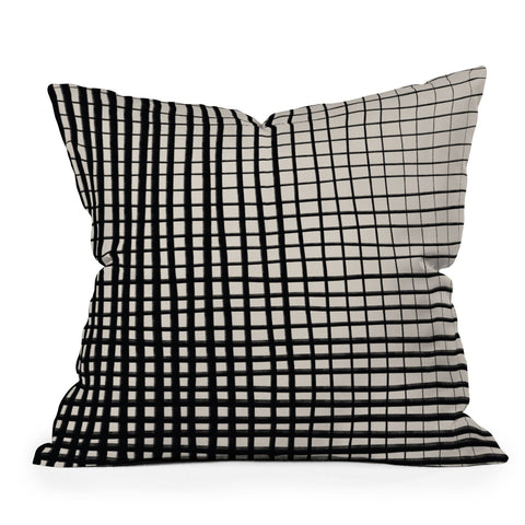 Alisa Galitsyna Horizontal and Vertical Lines Outdoor Throw Pillow
