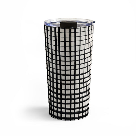 Alisa Galitsyna Horizontal and Vertical Lines Travel Mug