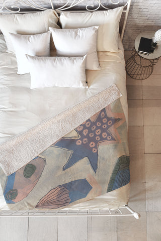 Alisa Galitsyna In the deep sea 1 Fleece Throw Blanket