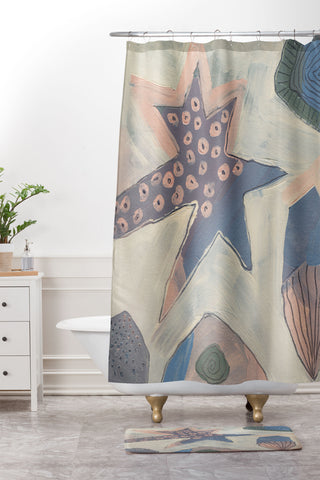 Alisa Galitsyna In the deep sea 1 Shower Curtain And Mat