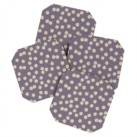Alisa Galitsyna Lavender Tiny Flowers Coaster Set
