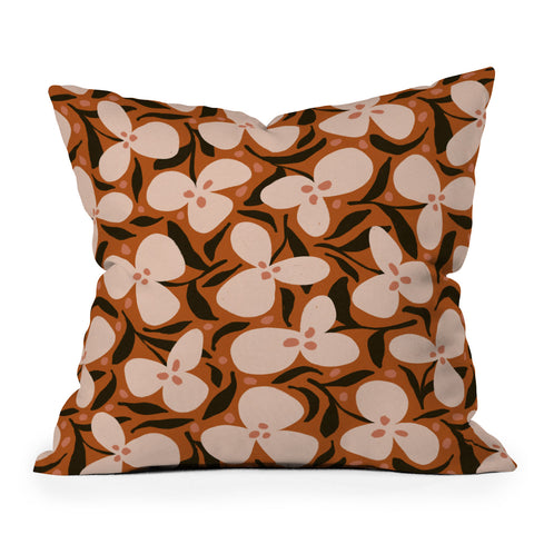 Alisa Galitsyna Lazy Florals 2 Outdoor Throw Pillow