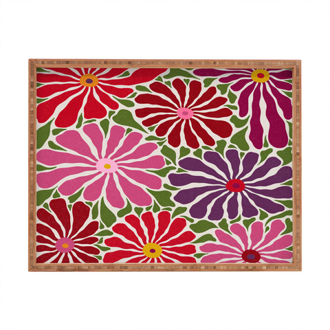 Alisa Galitsyna Lazy Florals 3 Rectangular Tray