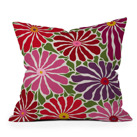 Alisa Galitsyna Lazy Florals 3 Throw Pillow