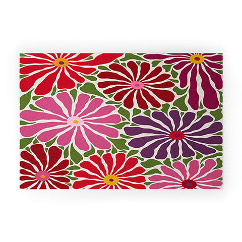 Alisa Galitsyna Lazy Florals 3 Welcome Mat