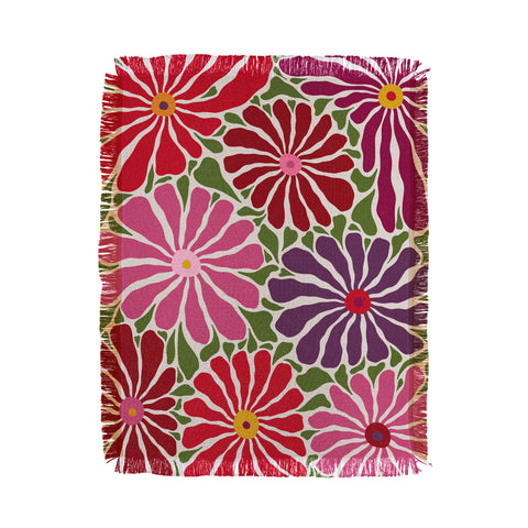 Alisa Galitsyna Lazy Florals 3 Throw Blanket
