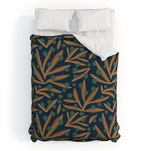 Alisa Galitsyna Leaves Wild Berries 1 Duvet Cover