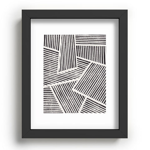 Alisa Galitsyna Linocut Abstract 6 Recessed Framing Rectangle