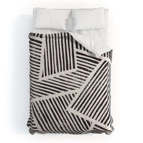Alisa Galitsyna Linocut Abstract 6 Comforter