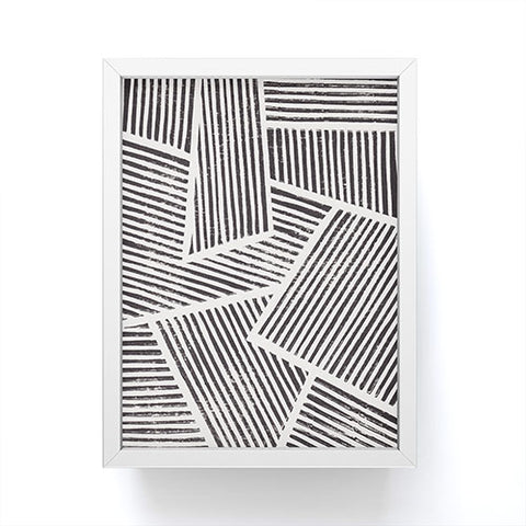 Alisa Galitsyna Linocut Abstract 6 Framed Mini Art Print