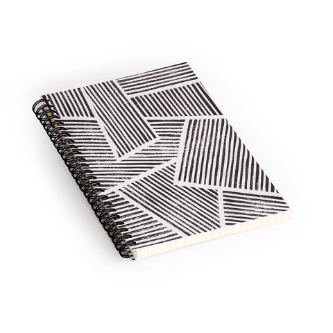 Alisa Galitsyna Linocut Abstract 6 Spiral Notebook
