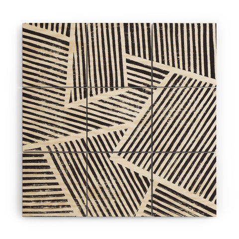 Alisa Galitsyna Linocut Abstract 6 Wood Wall Mural