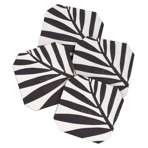 Alisa Galitsyna Linocut Branch 2 Coaster Set