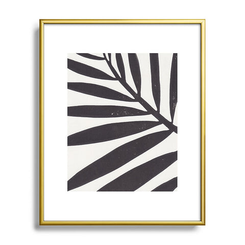 Alisa Galitsyna Linocut Branch 2 Metal Framed Art Print