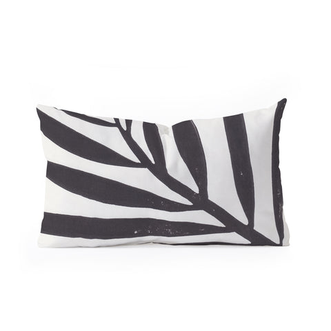 Alisa Galitsyna Linocut Branch 2 Oblong Throw Pillow