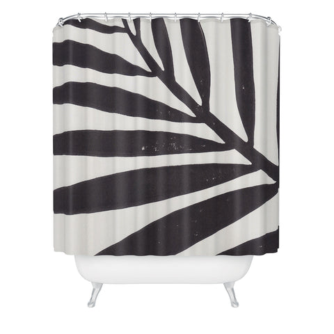 Alisa Galitsyna Linocut Branch 2 Shower Curtain