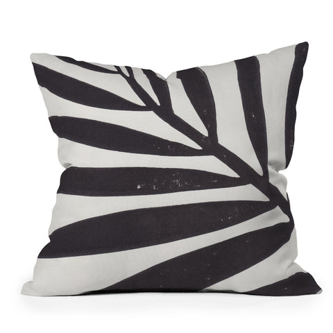 Alisa Galitsyna Linocut Branch 2 Outdoor Throw Pillow