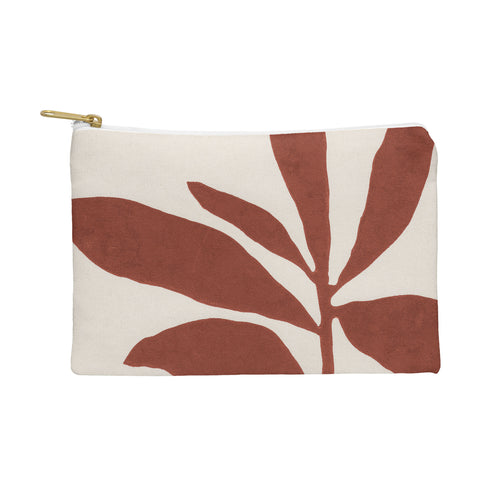 Alisa Galitsyna Linocut Branch 3 Saffron Red Pouch