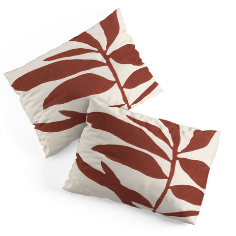 Alisa Galitsyna Linocut Branch 3 Saffron Red Pillow Shams