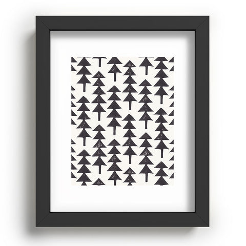 Alisa Galitsyna Linocut Forest Recessed Framing Rectangle