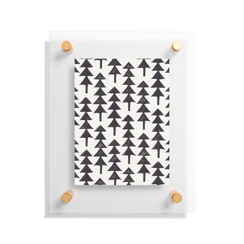 Alisa Galitsyna Linocut Forest Floating Acrylic Print