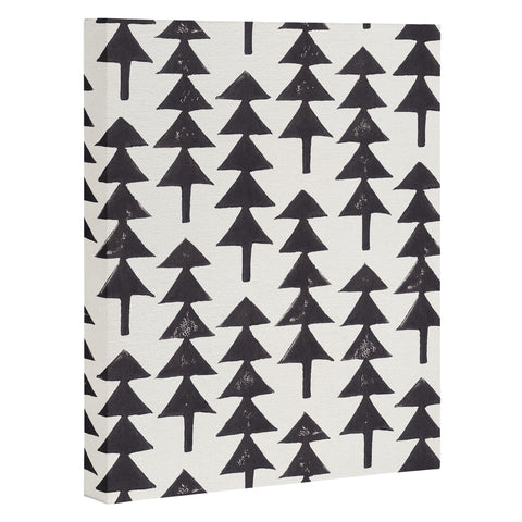 Alisa Galitsyna Linocut Forest Art Canvas