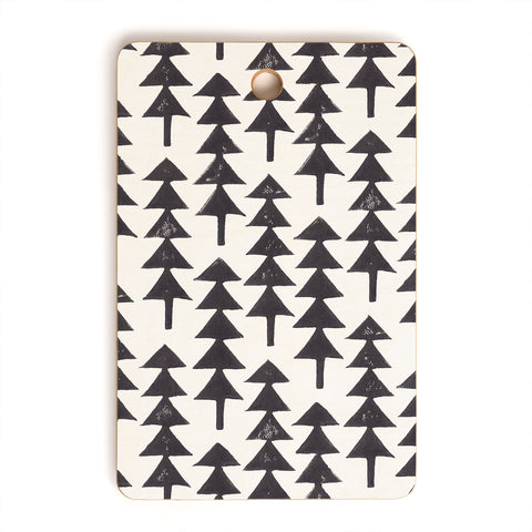 Alisa Galitsyna Linocut Forest Cutting Board Rectangle