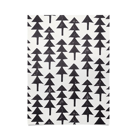 Alisa Galitsyna Linocut Forest Poster