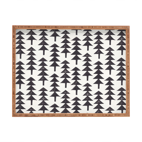 Alisa Galitsyna Linocut Forest Rectangular Tray