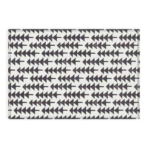 Alisa Galitsyna Linocut Forest Outdoor Rug