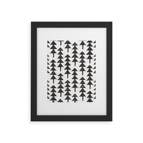 Alisa Galitsyna Linocut Forest Framed Art Print