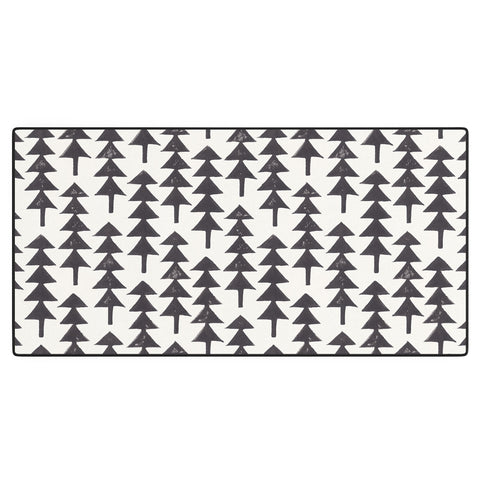 Alisa Galitsyna Linocut Forest Desk Mat