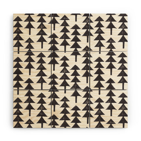 Alisa Galitsyna Linocut Forest Wood Wall Mural