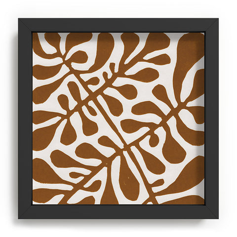 Alisa Galitsyna Linocut Plant 2 Recessed Framing Square