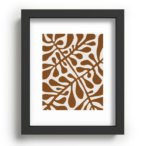 Alisa Galitsyna Linocut Plant 2 Recessed Framing Rectangle