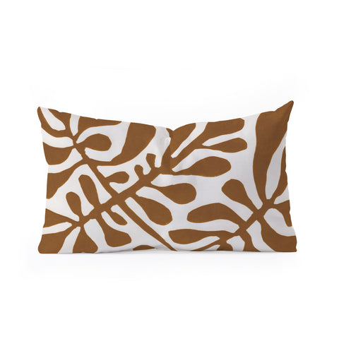 Alisa Galitsyna Linocut Plant 2 Oblong Throw Pillow Havenly