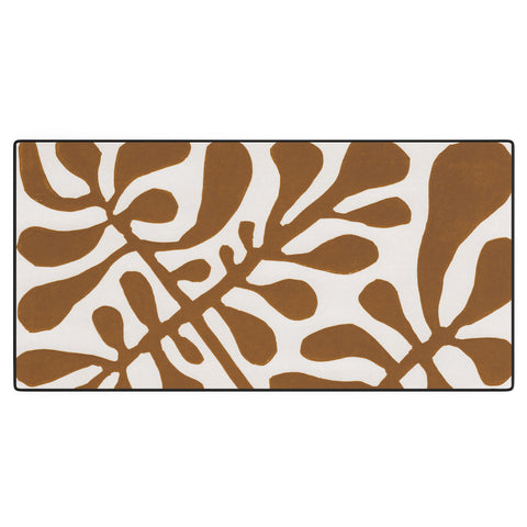 Alisa Galitsyna Linocut Plant 2 Desk Mat