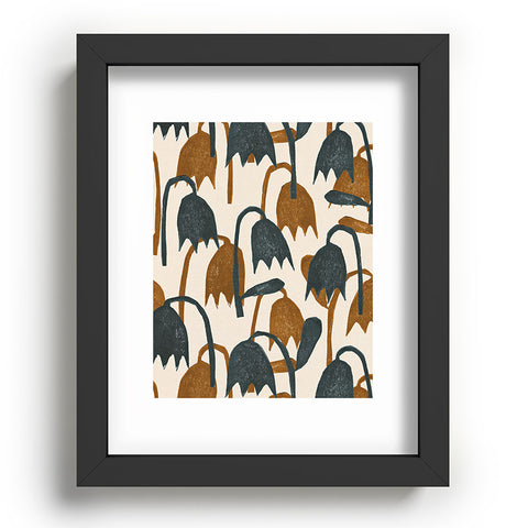 Alisa Galitsyna Linocut Tulip Pattern 1 Recessed Framing Rectangle