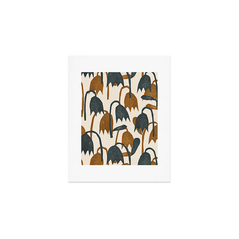 Alisa Galitsyna Linocut Tulip Pattern 1 Art Print