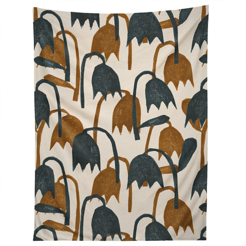 Alisa Galitsyna Linocut Tulip Pattern 1 Tapestry