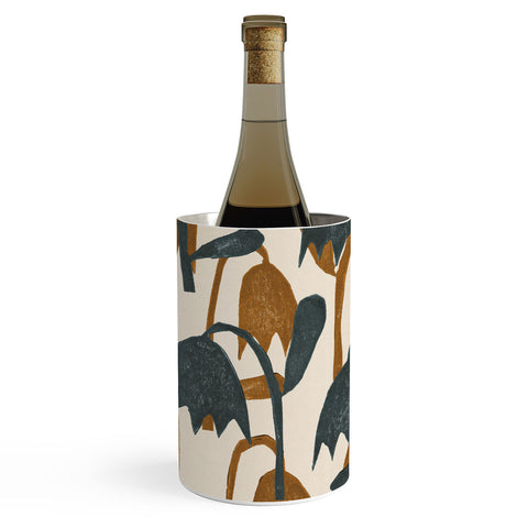 Alisa Galitsyna Linocut Tulip Pattern 1 Wine Chiller