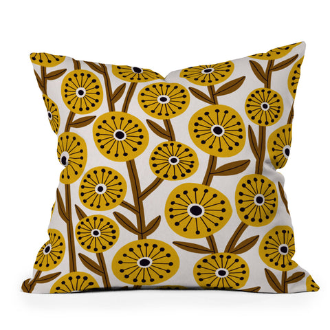 Alisa Galitsyna Mid Century Garden 1 Outdoor Throw Pillow