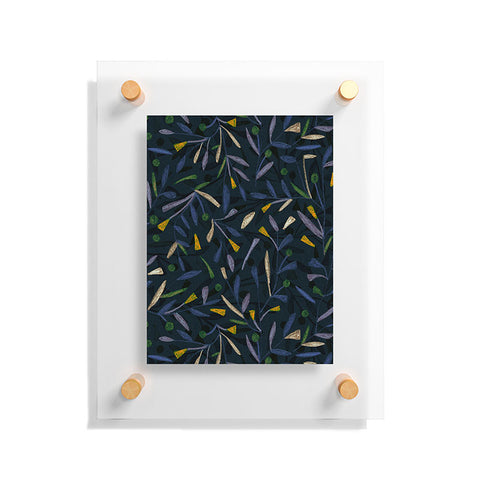 Alisa Galitsyna Midnight Floral Pattern 02 Floating Acrylic Print